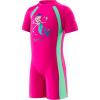 imageSpeedo Kids Swimsuit One Piece Short Sleeve Rashguard Begin to Swim PrintBright Pink