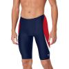 imageSpeedo Mens Standard Swimsuit Jammer Endurance Splice Team ColorsEdge NavyRed