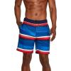imageSpeedo Mens Swim Trunk Knee Length Boardshort Bondi Printed18 Seafaring High Risk Red