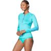 imageSpeedo Womens Precision Pleat Zip RashguardCeramic