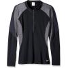 imageSpeedo Womens Precision Pleat Zip RashguardSpeedo BlackGrey