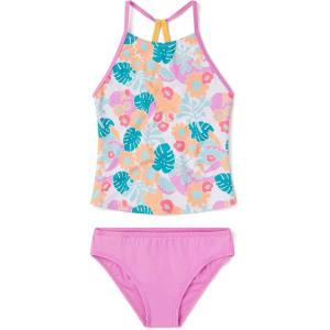 imageSpeedo Big Girls Solid Infinity Splice One Piece SwimsuitCyclamen