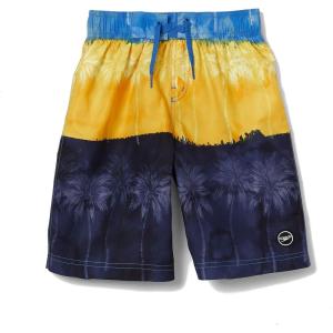 imageSpeedo Boys Swim Trunk Knee Length Boardshort EBoard PrintedBillion Beach Peacoat