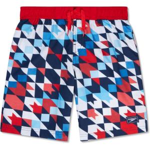 imageSpeedo Boys Swim Trunk Knee Length Boardshort EBoard PrintedCafe Check