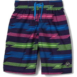 imageSpeedo Boys Swim Trunk Knee Length Boardshort EBoard PrintedSea Ridge Electric Blue
