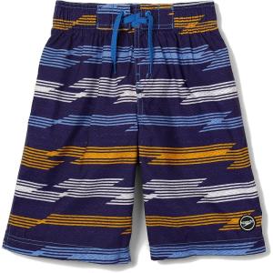 imageSpeedo Boys Swim Trunk Knee Length Boardshort EBoard PrintedSea Ridge Peacoat