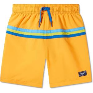 imageSpeedo Boys Swim Trunk Mid Length Redondo PrintedHorizontal Mandarin Peel