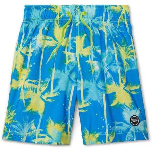 imageSpeedo Boys Swim Trunk Mid Length Redondo PrintedPalms Blue Atoll
