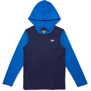 imageSpeedo Boys UV Swim Shirt Long Sleeve Tee GraphicPeacoat Hoodie