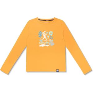 imageSpeedo Boys UV Swim Shirt Long Sleeve Tee GraphicSurf Mandarin Peel