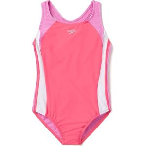 imageSpeedo Girls Swimsuit One Piece Infinity Splice Thick Strap2023 Coral Paradise