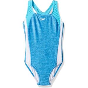 imageSpeedo Girls Swimsuit One Piece Infinity Splice Thick StrapDeep Sapphire