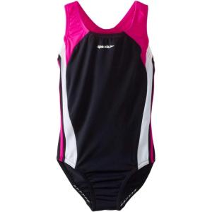 imageSpeedo Girls Swimsuit One Piece Infinity Splice Thick StrapNew Blush