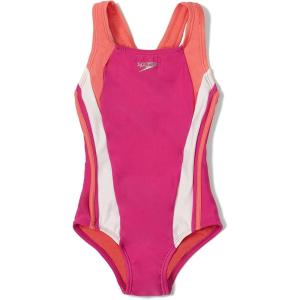 imageSpeedo Girls Swimsuit One Piece Infinity Splice Thick StrapRose Violet