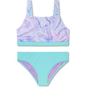 imageSpeedo Girls Swimsuit Two Piece Bikini SetSeaside Marble