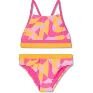 imageSpeedo Girls Swimsuit Two Piece Bikini SetSpliced Geo