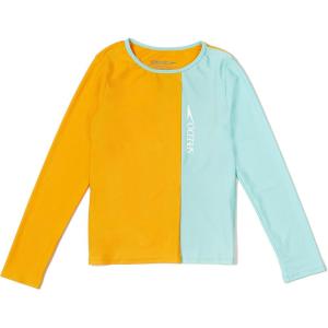 imageSpeedo Girls Uv Swim Shirt Long Sleeve RashguardBlock Aqua Splash