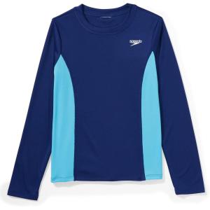 imageSpeedo Girls Uv Swim Shirt Long Sleeve RashguardBlueprint
