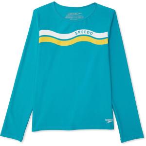imageSpeedo Girls Uv Swim Shirt Long Sleeve RashguardCeramic