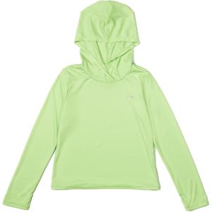 imageSpeedo Girls Uv Swim Shirt Long Sleeve RashguardHooded Paradise Green