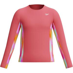 imageSpeedo Girls Uv Swim Shirt Long Sleeve RashguardLani Blur