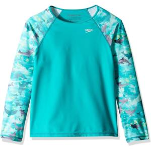 imageSpeedo Girls Uv Swim Shirt Long Sleeve RashguardNew Turquoise
