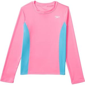 imageSpeedo Girls Uv Swim Shirt Long Sleeve RashguardSugar Plum