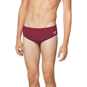 imageSpeedo Mens Standard Swimsuit Brief Endurance Solid AdultTeam Maroon