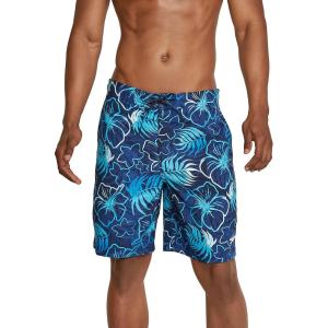 imageSpeedo Mens Swim Trunk Knee Length Boardshort Bondi Printed20 Blend Peacoat