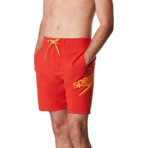 imageSpeedo Mens Swim Trunk Knee Length Boardshort Bondi Printed20 Boom Molten Lava