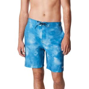 imageSpeedo Mens Swim Trunk Knee Length Boardshort Bondi Printed20 Flare Delphinium Blue