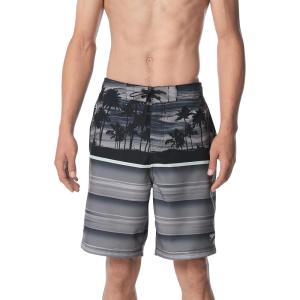 imageSpeedo Mens Swim Trunk Knee Length Boardshort Bondi Printed20 Oasis Anthracite