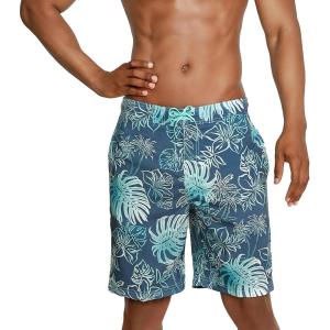 imageSpeedo Mens Swim Trunk Knee Length Boardshort Bondi Printed20 Onshore Aqua Splash