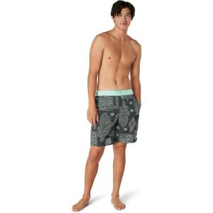 imageSpeedo Mens Swim Trunk Knee Length Boardshort Bondi Printed20 Pear Desert Beach Glass