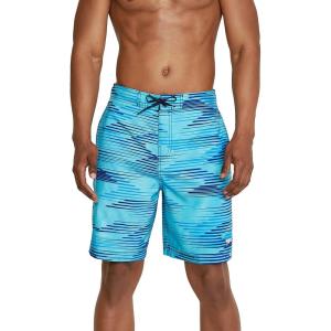 imageSpeedo Mens Swim Trunk Knee Length Boardshort Bondi Printed20 Slice Blue Atoll