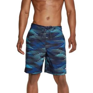 imageSpeedo Mens Swim Trunk Knee Length Boardshort Bondi Printed20 Slice Blue Glass