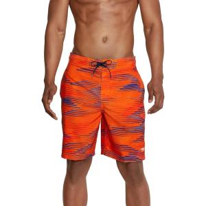 imageSpeedo Mens Swim Trunk Knee Length Boardshort Bondi Printed20 Slice Spicy Orange