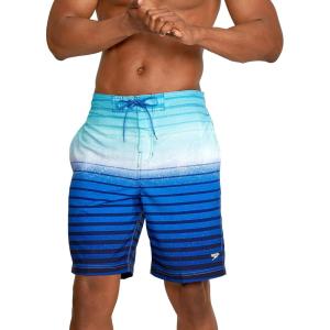 imageSpeedo Mens Swim Trunk Knee Length Boardshort Bondi Printed20 Spray Palace Blue