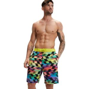 imageSpeedo Mens Swim Trunk Knee Length Boardshort Bondi Printed20 Velo Blur