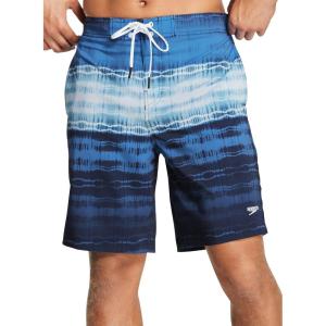 imageSpeedo Mens Swim Trunk Knee Length Boardshort Bondi PrintedBlue Lemonade