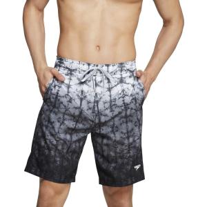 imageSpeedo Mens Swim Trunk Knee Length Boardshort Bondi PrintedSpeedo Black