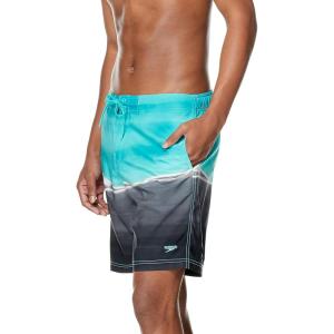 imageSpeedo Mens Swim Trunk Knee Length Boardshort Bondi PrintedWave Ceramic