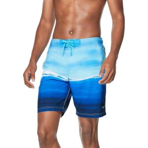 imageSpeedo Mens Swim Trunk Knee Length Boardshort Bondi PrintedWave Turkish Sea