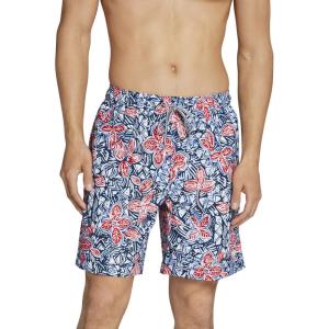 imageSpeedo Mens Swim Trunk Mid Length Redondo FloralRedWhiteBlue