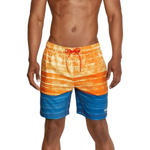 imageSpeedo Mens Swim Trunk Mid Length Redondo FloralReign Vallata Blue