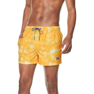 imageSpeedo Mens Swim Trunk Short Length Redondo PrintedTie Dye Lemon Chrome
