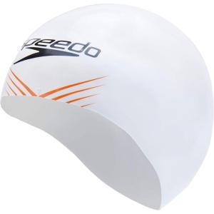 imageSpeedo UnisexAdult Swim Cap Fastskin HiroWhiteDragonfireBlack