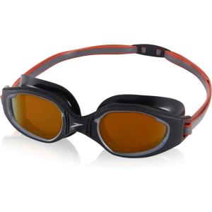 imageSpeedo UnisexAdult Swim Goggles Hydro ComfortMirrored BlackAmber