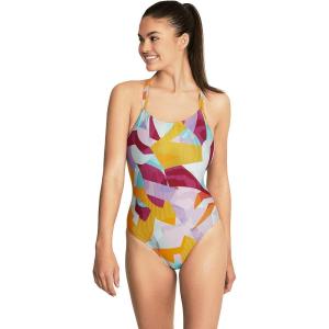 imageSpeedo Womens Swimsuit One Piece Prolt Volt Back PrintedAbstract Radiant Yellow