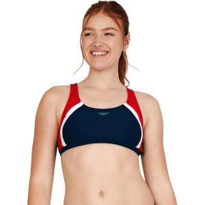 imageSpeedo Womens Swimsuit Quantum Bikini TopRedWhiteBlue
